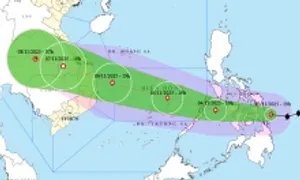 Bão Kalmaegi có thể gây giông lốc từ ngày 6/11